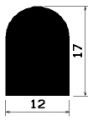 HR 0816 - EPDM rubber profiles - Semi-circle, D-profiles