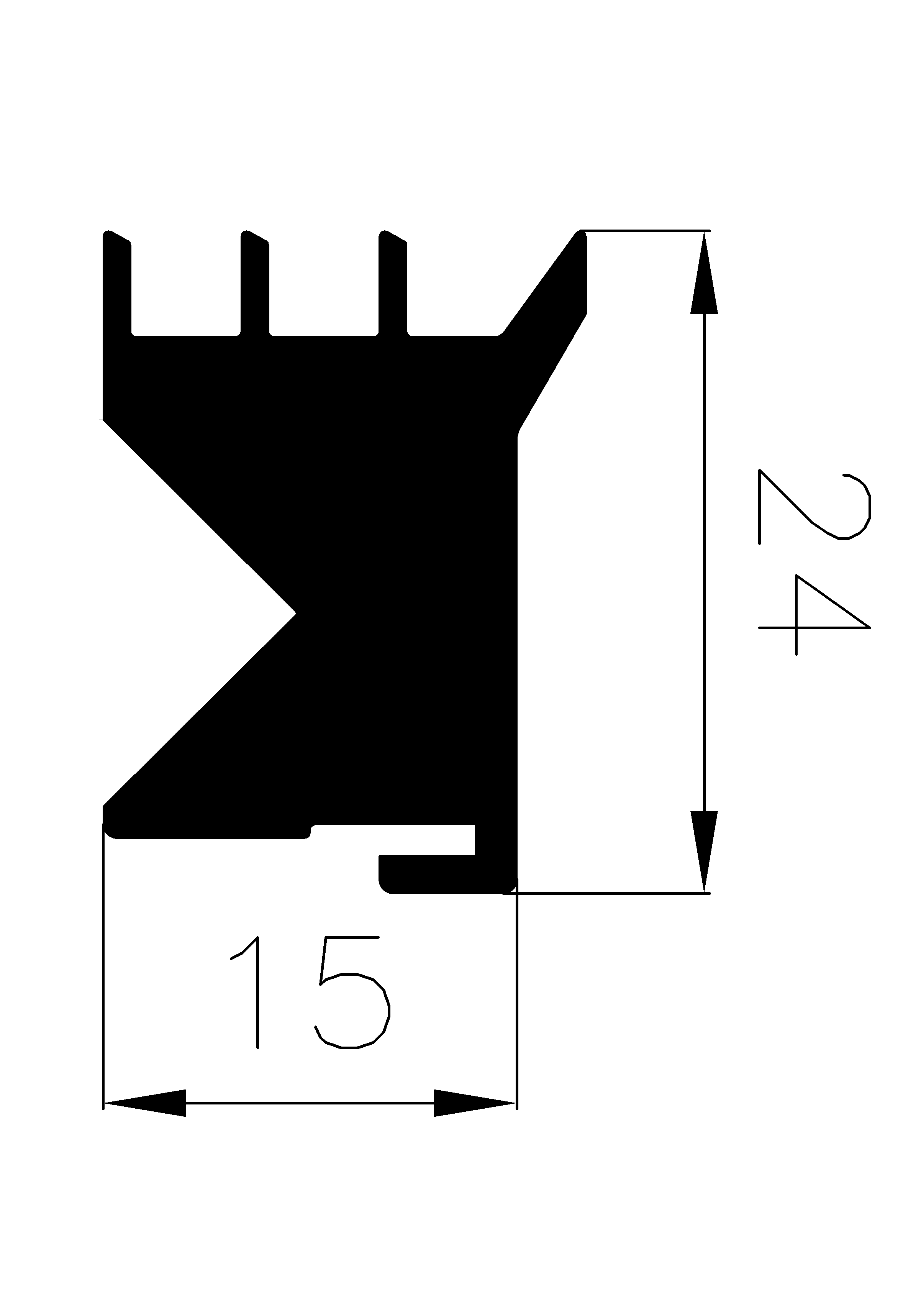 2720365KG - rubber profile - Door-frame profiles