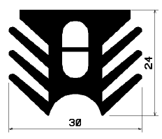 FA 0398 - EPDM Gummi-Profile - Abdeckung und T-Profile