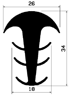 FA 0840 - rubber profiles - Cover and T-profiles FA 0840 - rubber profiles - Cover and T-profiles