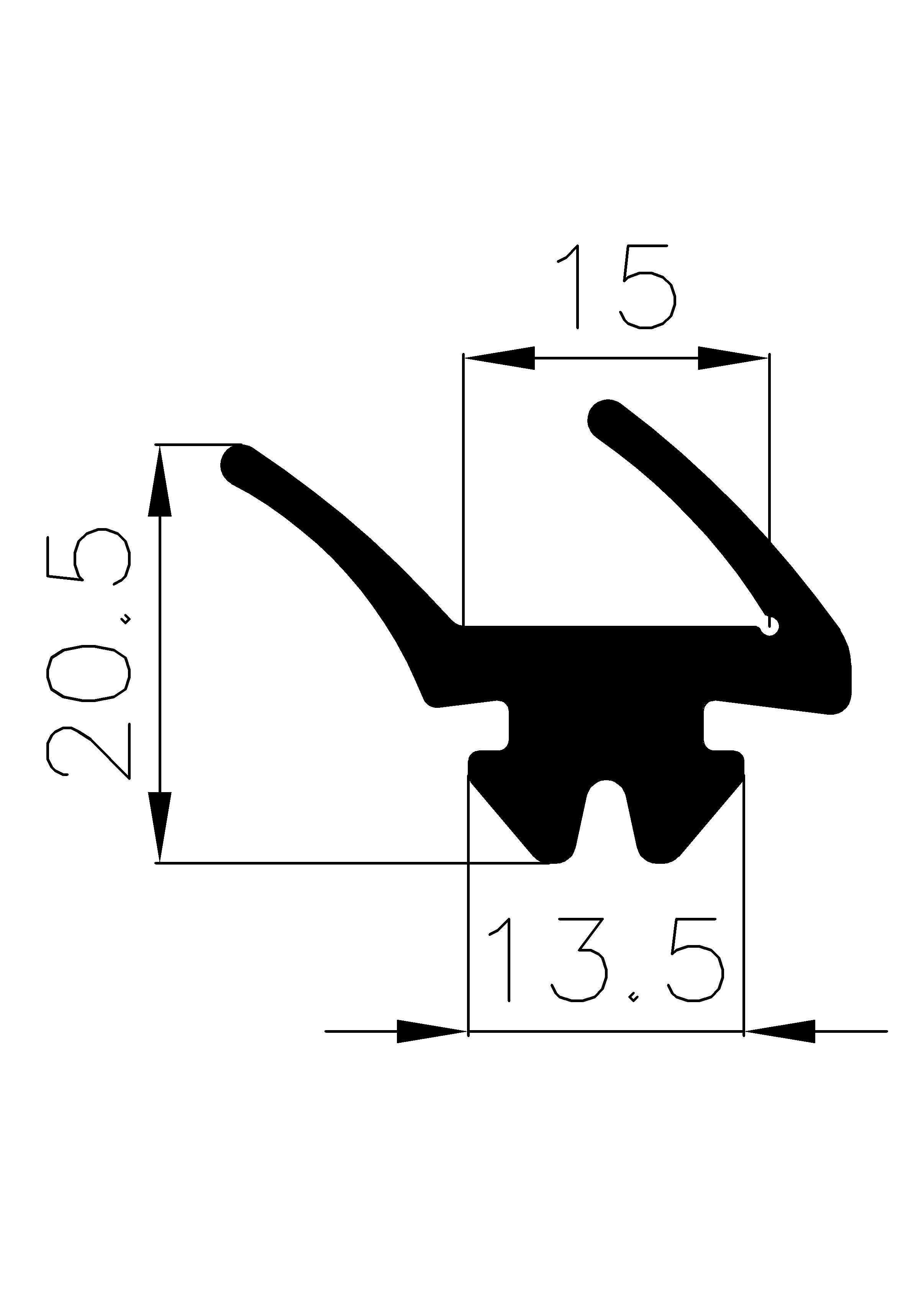 2870160KG - rubber profile - Door-frame profiles