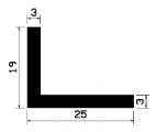 Wi 0691 1B=50 m - Gummiprofile - unter 100 m lieferbar - Winkelprofile / L-Profile