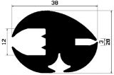 KL 1402 - EPDM Dichtungs-Gummiprofile - Klemmprofile / Befestigungs- und Dichtungsprofile