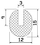 MZS 25239 - sponge profiles - U shape profiles MZS 25239 - sponge profiles - U shape profiles