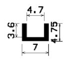 TU1- 0880 - EPDM-Gummi -Profile - U-Profile