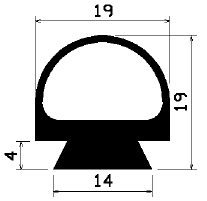 RT 0920 - EPDM gumiprofilok - Gördülő ajtó - ujjvédő profilok