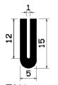 TU1- 0947 - rubber profiles - U shape profiles