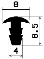 FA - 0950 - gumiprofilok - Takaró és 'T' alakú profilok