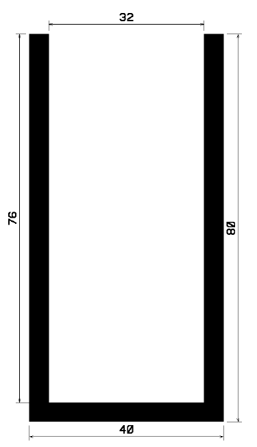 TU1- 0957 - rubber profiles - U shape profiles