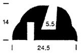 KL 0996 - stabilizing EPDM profiles - Stabilizing and stretcher profiles KL 0996 - stabilizing EPDM profiles - Stabilizing and stretcher profiles