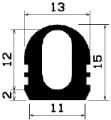 HR 1007 - EPDM gumiprofilok - Félkör alakú, D-profilok