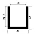 TU1- 1036 - EPDM-Gummi -Profile - U-Profile