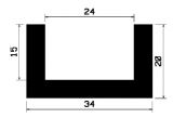 TU1- 1043 - EPDM-Gummi -Profile - U-Profile