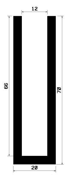 TU1- 1048 - EPDM-Gummi -Profile - U-Profile