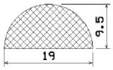 MZS 25319 - EPDM-Schaumgummi-Profile - Halbrundprofile / D-Profile