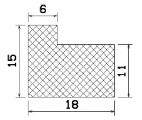 MZS 25321 - Schaumgummiprofile bzw. Moosgummiprofile - Winkelprofile / L-Profile