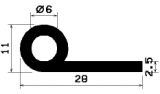 FN 1150 - EPDM profiles - Flag or 'P' profiles