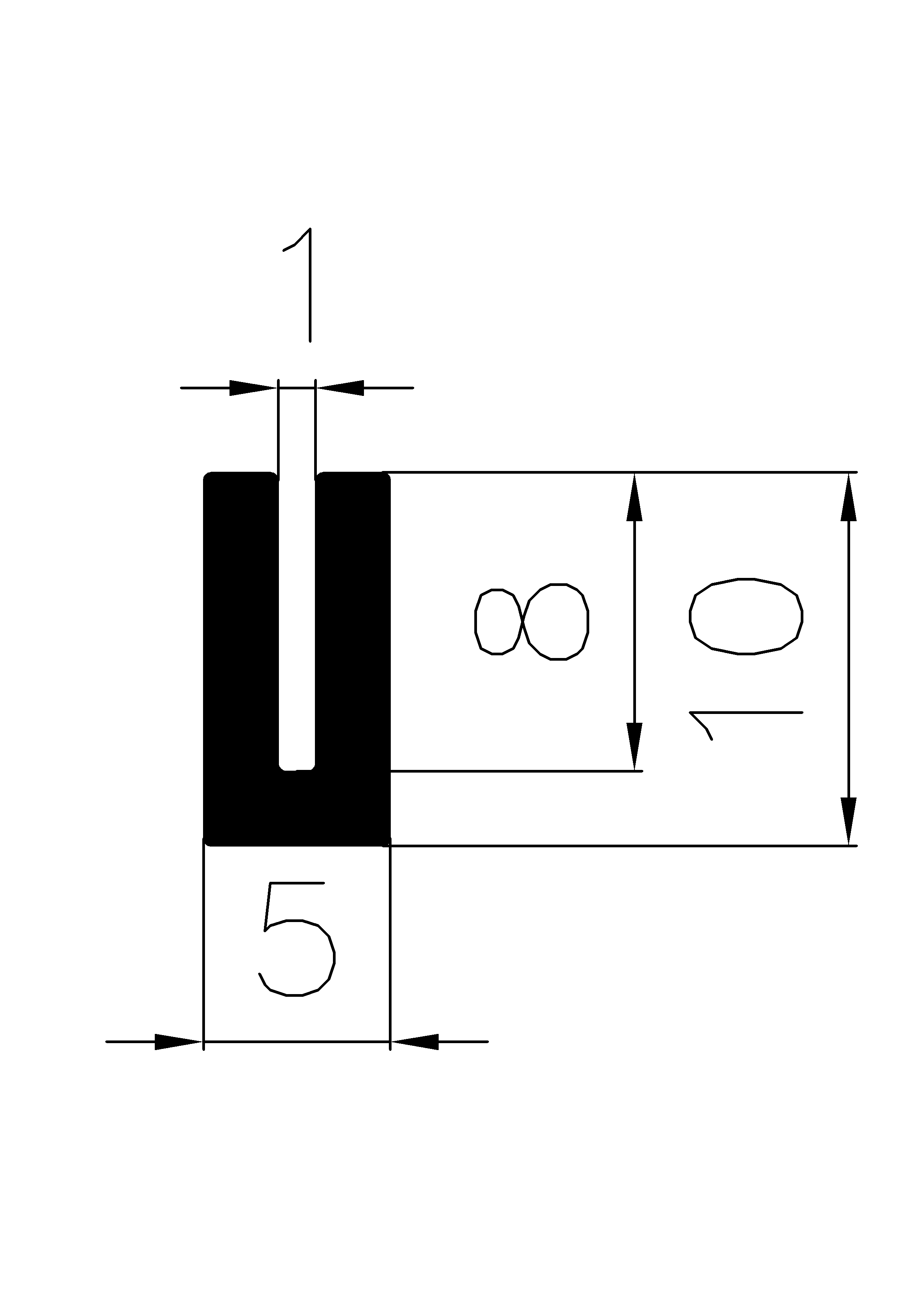 3920160KG - Silikon Profile - U-Profile