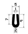 TU1- 1184 - EPDM-Gummi -Profile - U-Profile