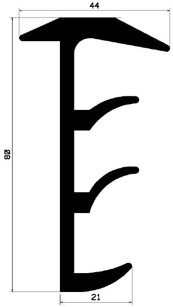 FA 1207 - rubber profiles - Cover and T-profiles