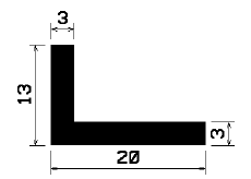 Wi 0685 - rubber profiles - Angle shape profiles