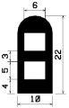 HR 1257 - EPDM-Gummiprofile - Halbrundprofile / D-Profile