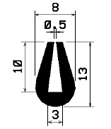 TU1- 1264 - EPDM-Gummi -Profile - U-Profile