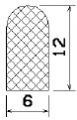 MZS 25395 - EPDM-Schaumgummi-Profile - Halbrundprofile / D-Profile