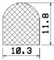 MZS 25471 - EPDM sponge profiles - Semi-circle, D-profiles