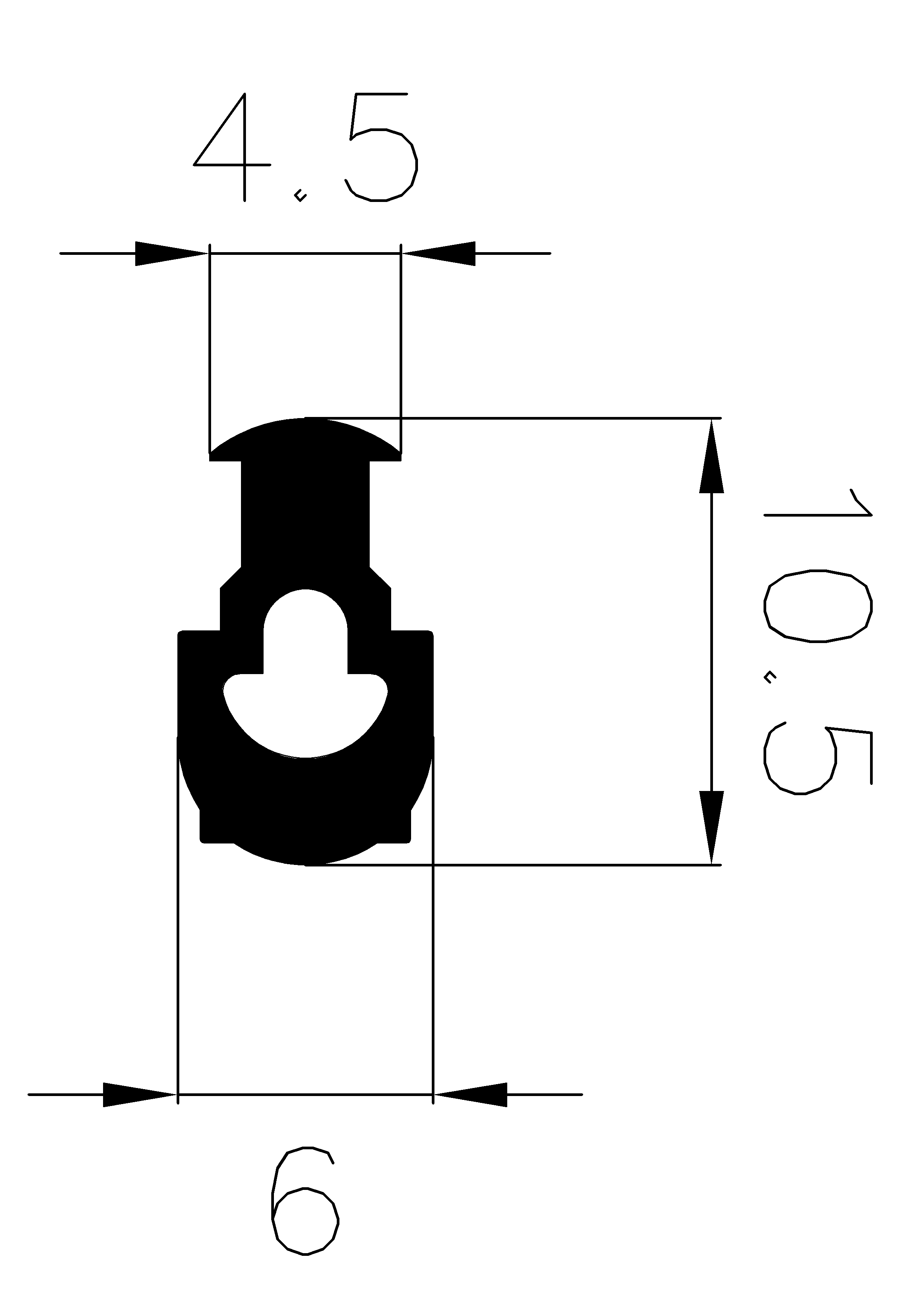 4400360KG - Gummiprofile - Türscheiben- Fensterdichtungsprofile