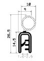 SD-0021 - with coextruded metal insert - Edge protection profiles SD-0021 - with coextruded metal insert - Edge protection profiles