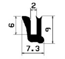 TU1- 0561 - EPDM-Gummi -Profile - U-Profile