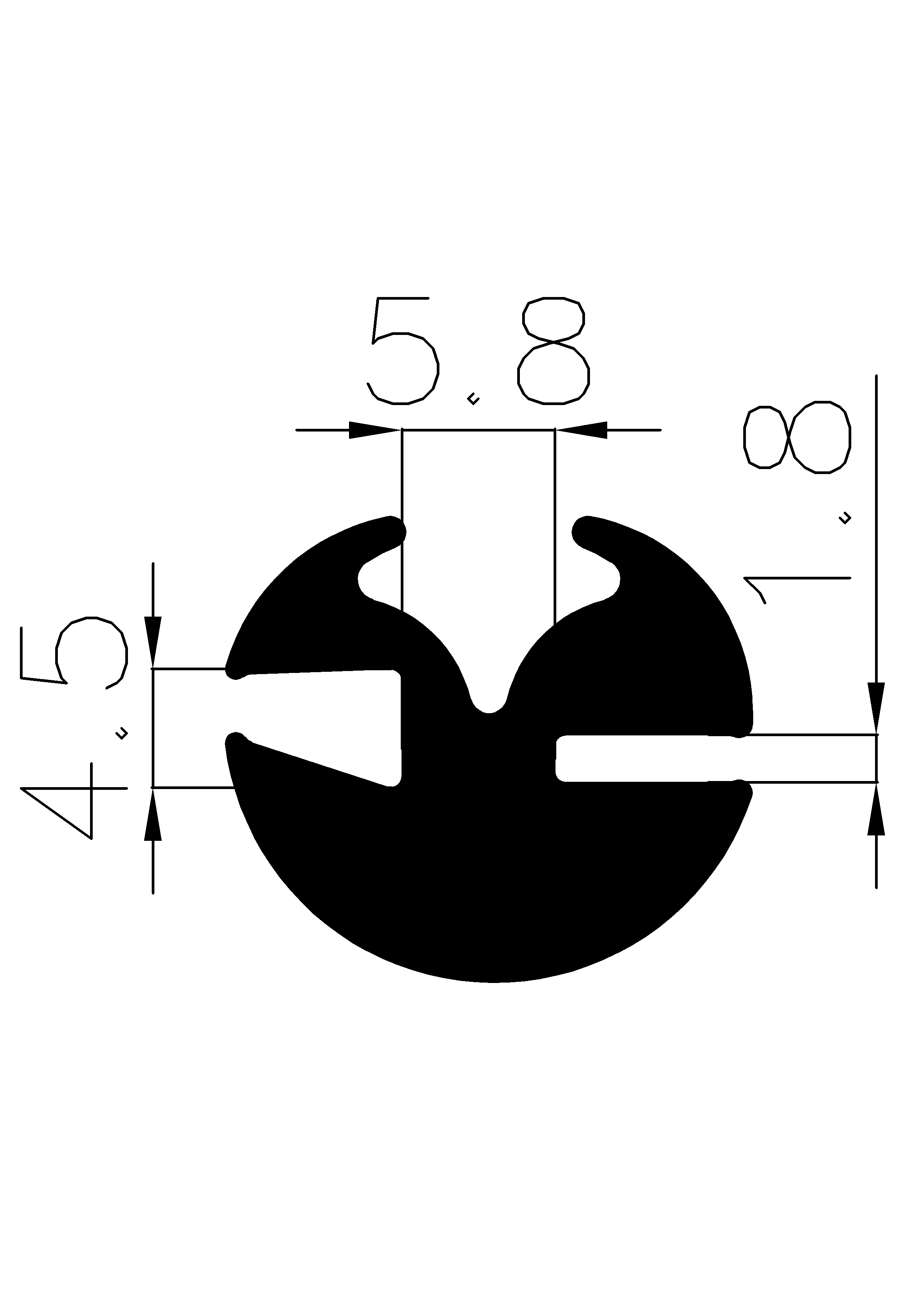 4550365KG - rögzítő EPDM  profilok - Rögzítő és feszítő profilok