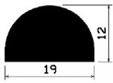 HR 1472 - EPDM rubber profiles - Semi-circle, D-profiles