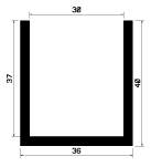 TU1- 1353 - EPDM-Gummi -Profile - U-Profile