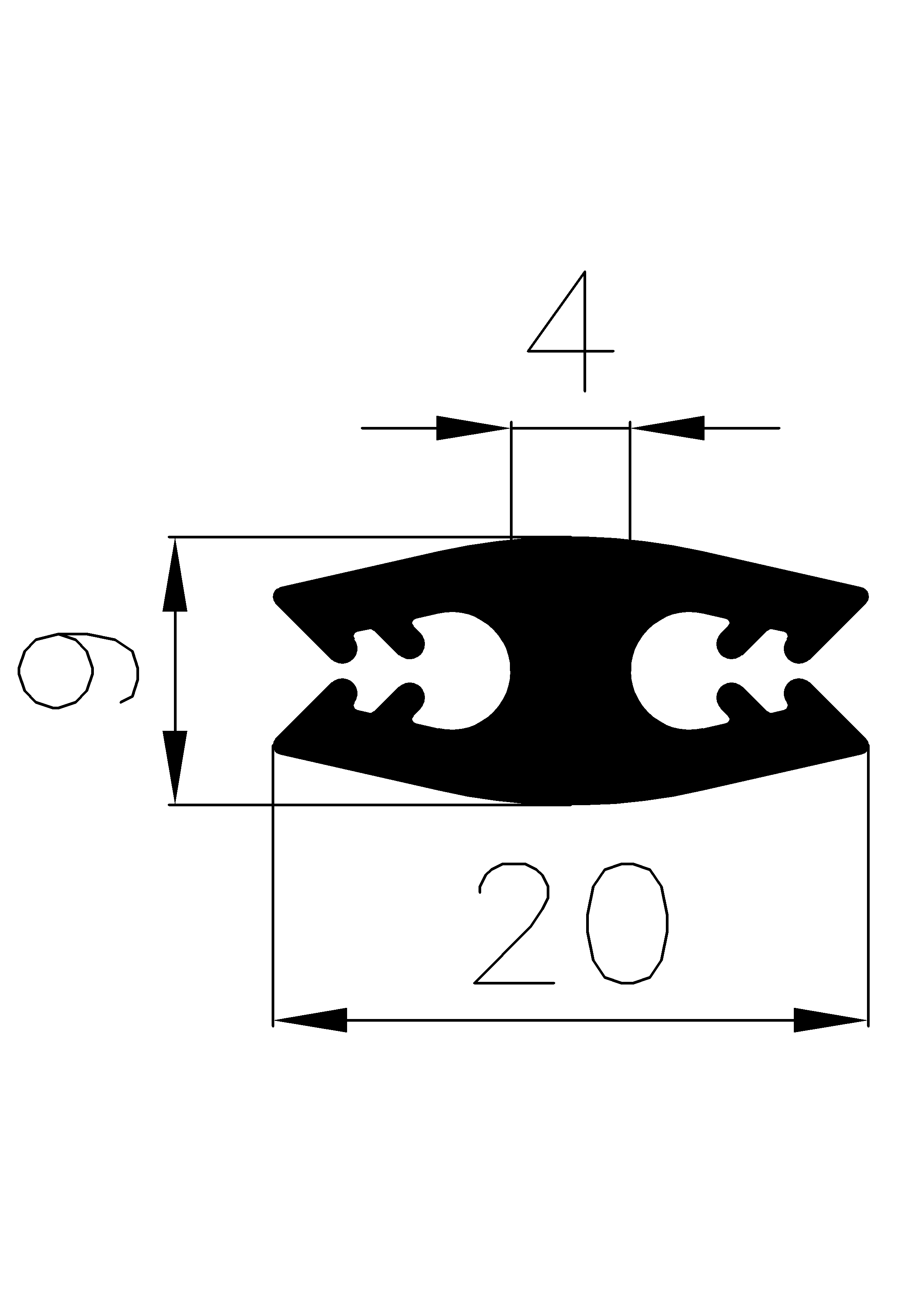 4920370KG - EPDM-Kautschukprofile - H-Profile