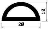 HR 1564 - EPDM-Gummiprofile - Halbrundprofile / D-Profile