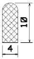 MZS 25515 - EPDM sponge profiles - Semi-circle, D-profiles