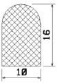 MZS 25522 - EPDM sponge profiles - Semi-circle, D-profiles