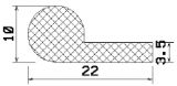 MZS 25545 - sponge profiles - Flag or 'P' profiles