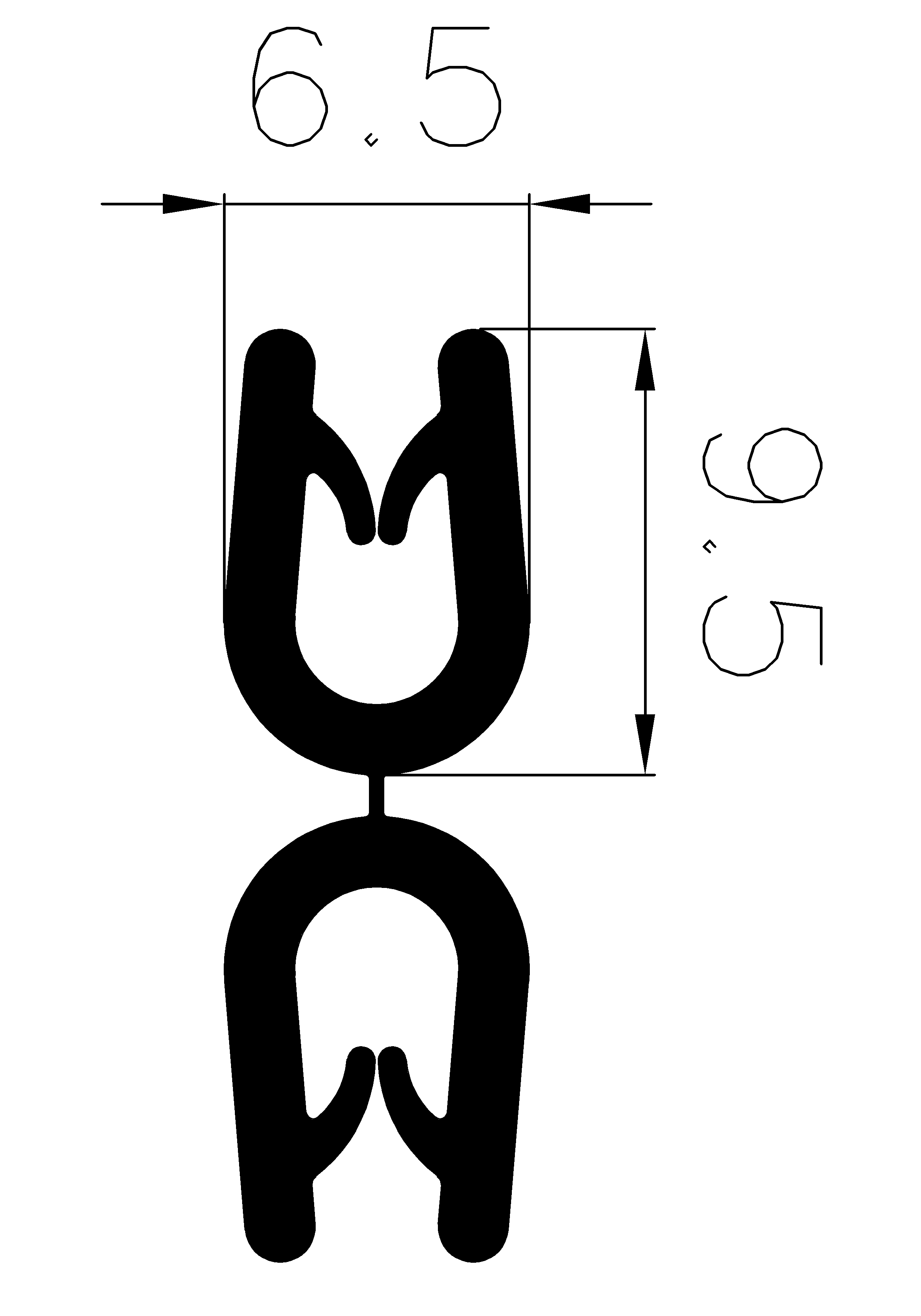 5060370KG - EPDM-Gummi -Profile - U-Profile