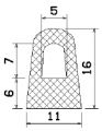 MZS 25556 - EPDM-Schaumgummi-Profile - Halbrundprofile / D-Profile