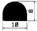 HR 1613 - EPDM rubber profiles - Semi-circle, D-profiles