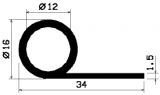 FN 1625 - Silikon Profile - Fahnenprofile bzw. P-Profile