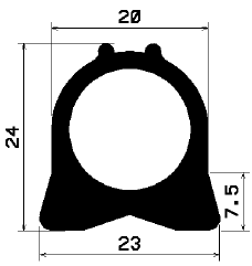 RT 1664 - Silikon-Kautschukprofilen - Rolltor- und Fingerschutzprofile