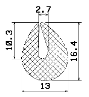 MZS 25701 - Schaumgummiprofile bzw. Moosgummiprofile - U-Profile