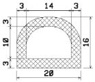 MZS 25702 - EPDM-Schaumgummi-Profile - Halbrundprofile / D-Profile