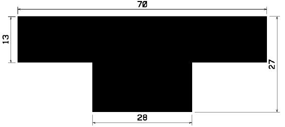 T 0107 - Silikon Profile - Abdeckung und T-Profile