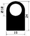 HR 1749 - EPDM rubber profiles - Semi-circle, D-profiles