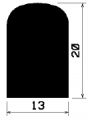 HR 1752 - silicone rubber profiles - Semi-circle, D-profiles